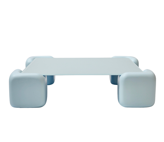 Tavolo Morbido - painted glass