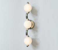 Lenox Small 3-globe wall light