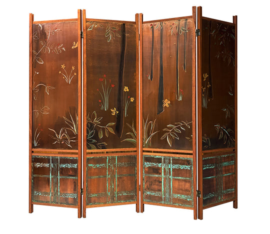 Copper room divider
