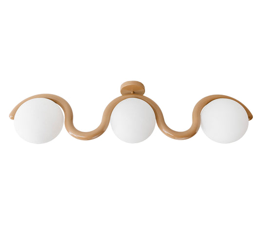 Lenox 3-globe flush-mount